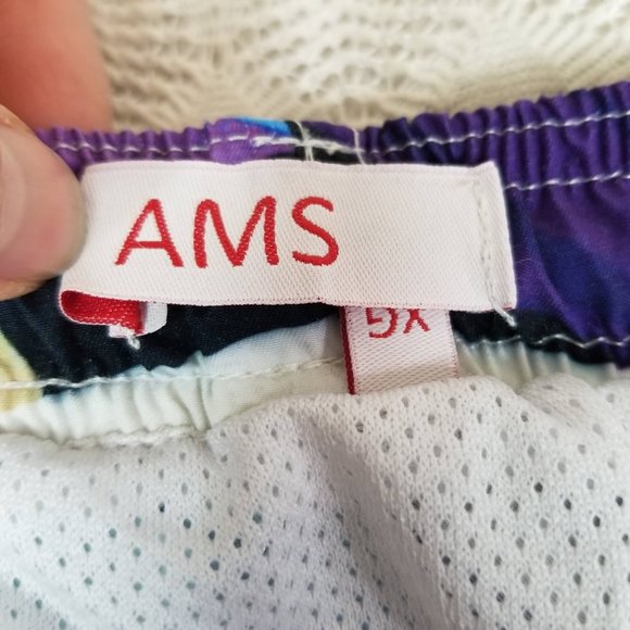 AMS swimwear popsicle print swim shorts multi color size XG beach gym mesh liner - Picture 4 of 10